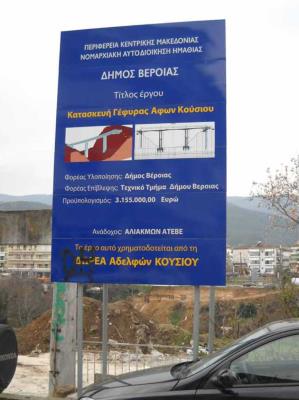 ΠΙΝΑΚΙΔΕΣ ΔΗΜΟΣΙΩΝ ΕΡΓΩ